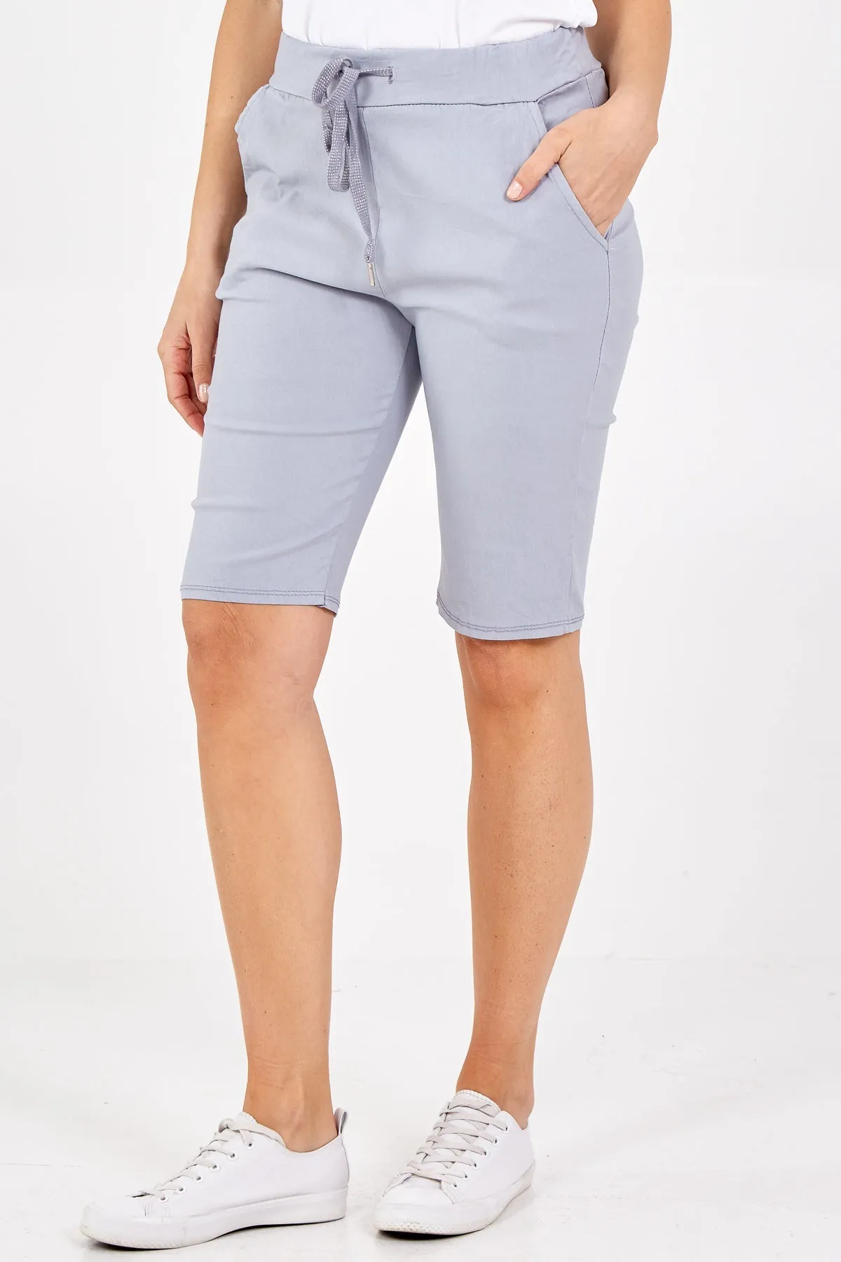 Magic Plain Drawstring Shorts
