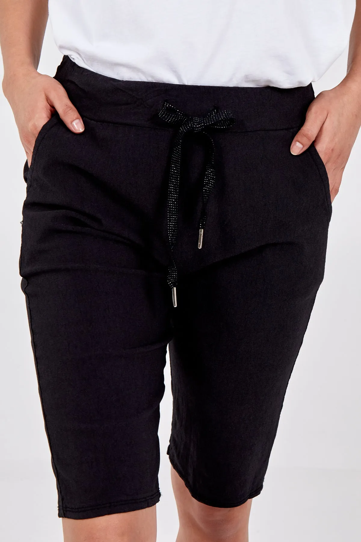 Magic Plain Drawstring Shorts