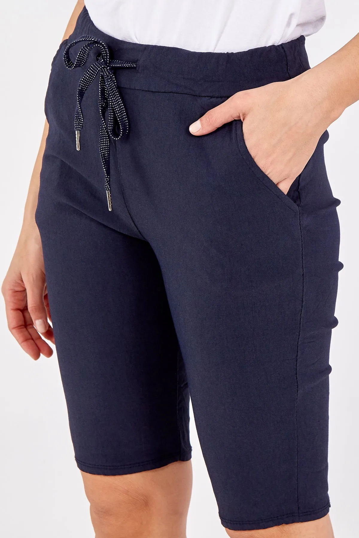 Magic Plain Drawstring Shorts