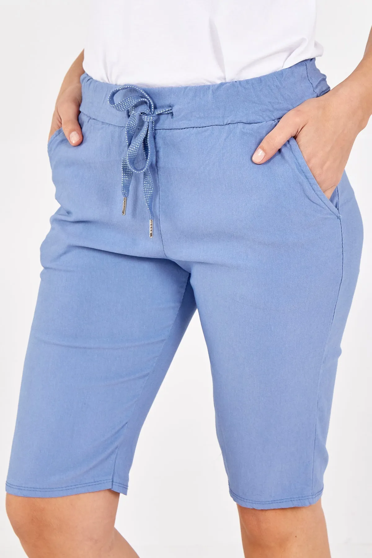 Magic Plain Drawstring Shorts