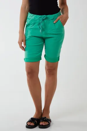 Magic Plain Drawstring Shorts