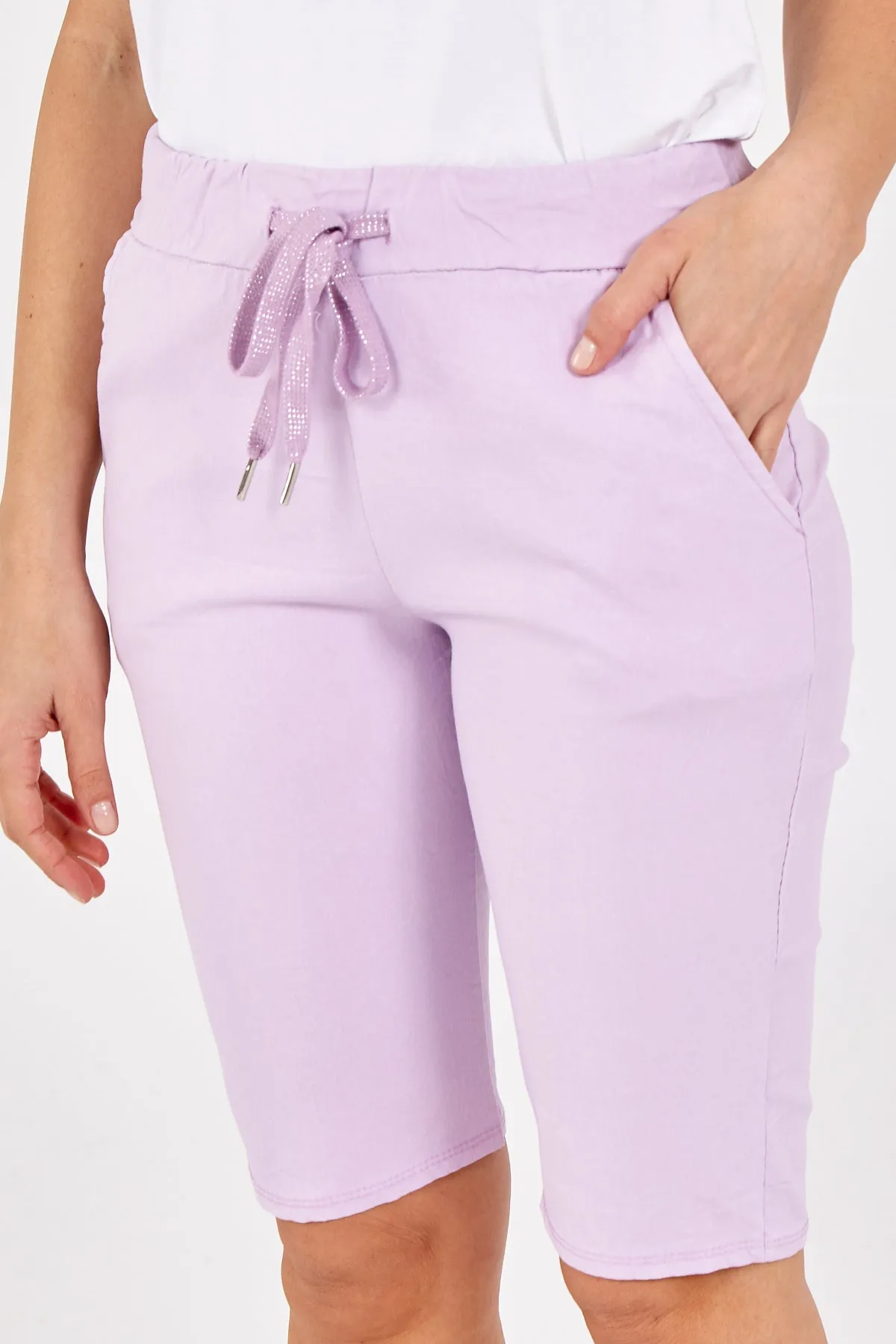 Magic Plain Drawstring Shorts