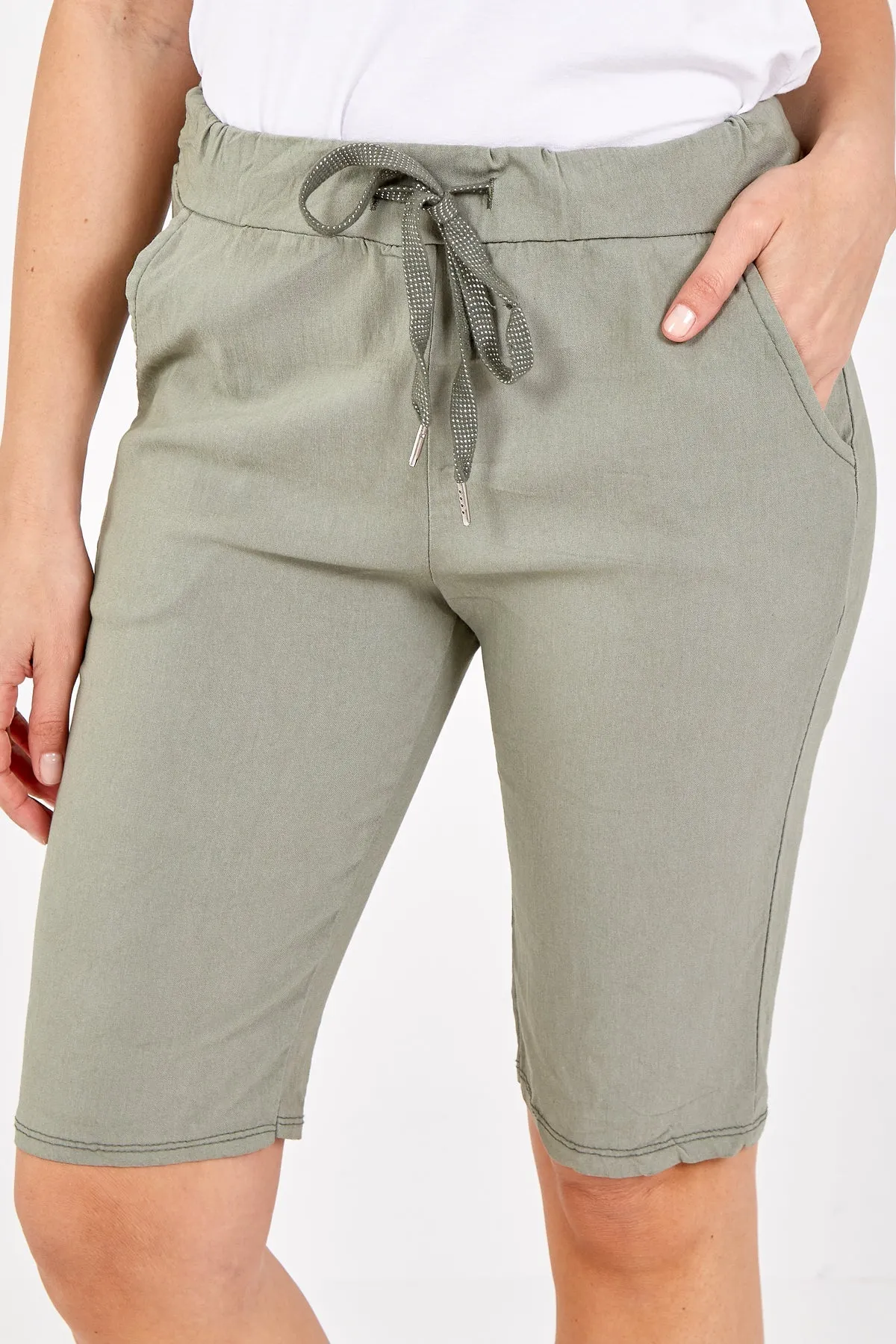 Magic Plain Drawstring Shorts