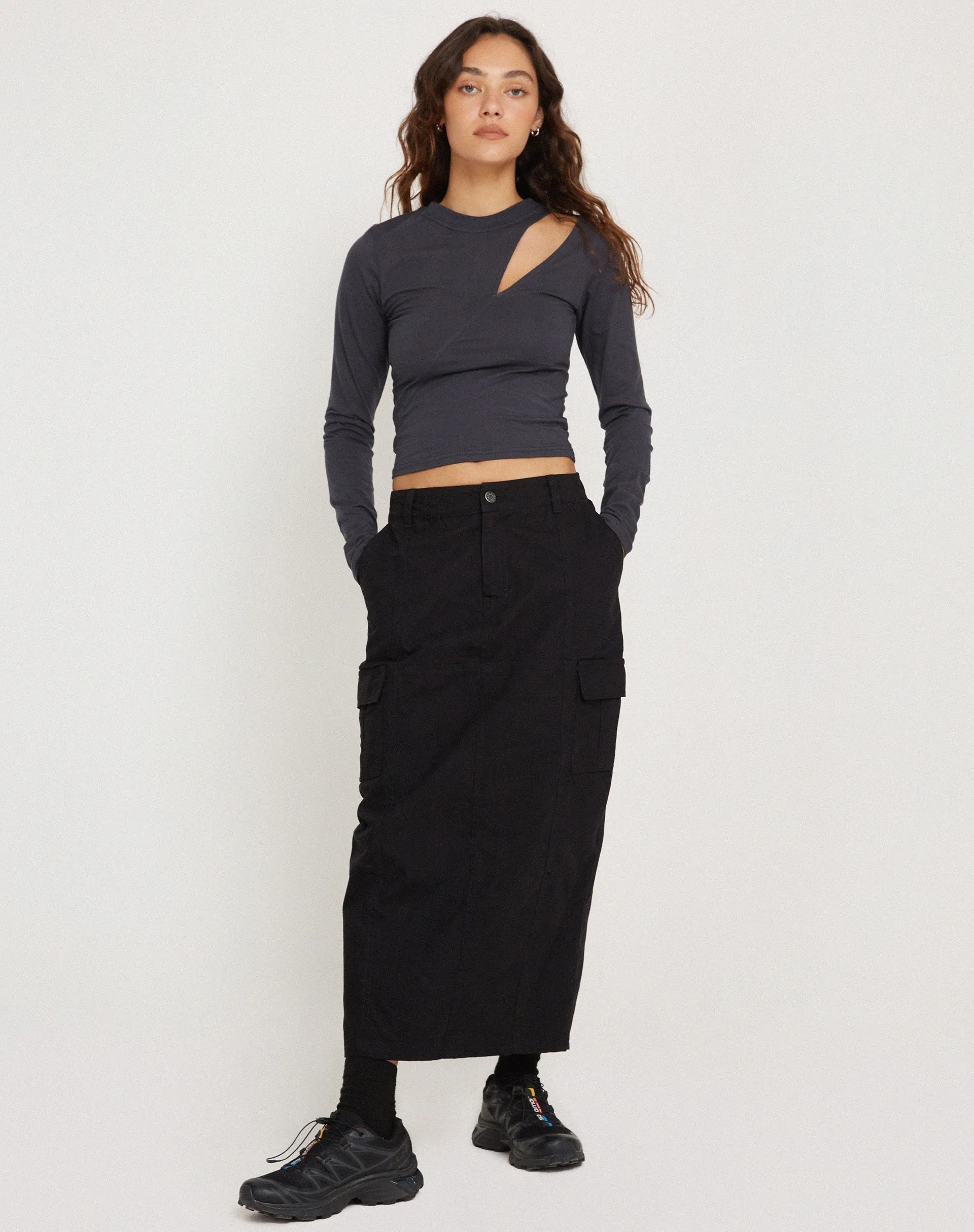 Mague Long Sleeve Top in Ocean Storm