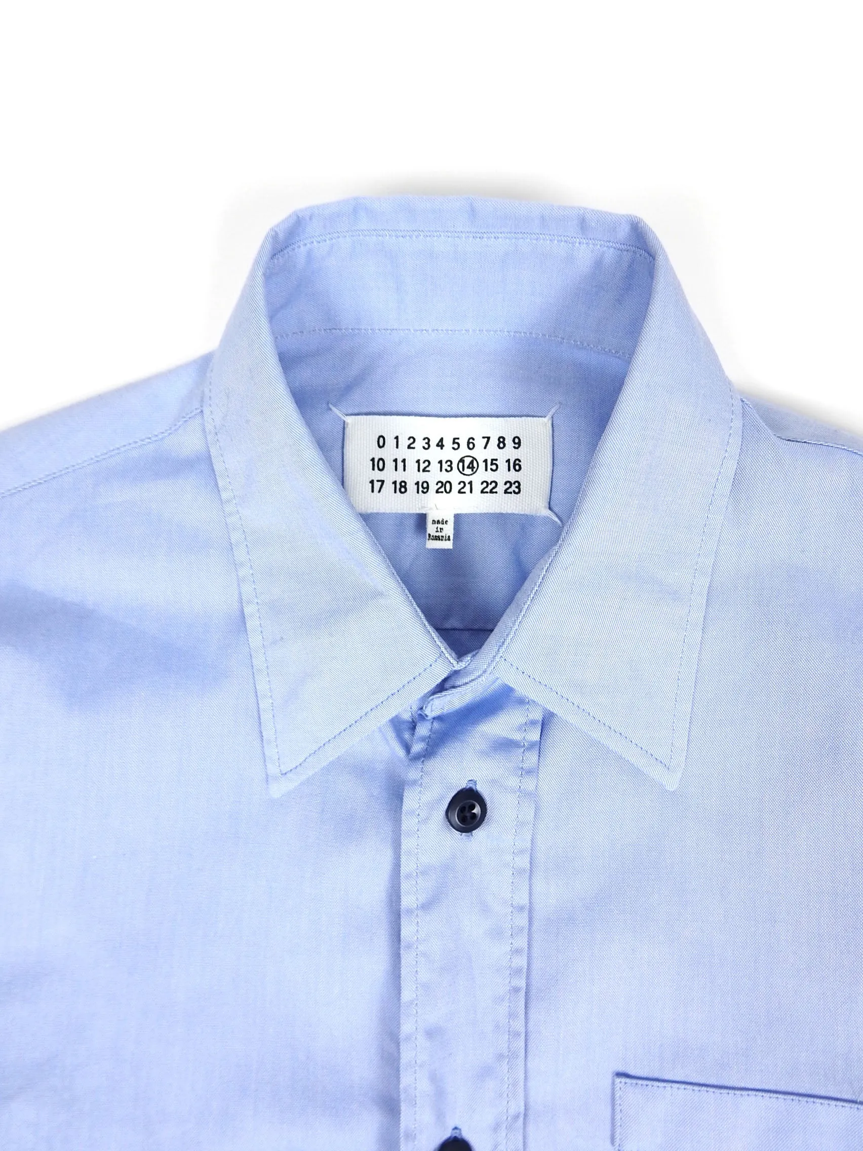 Maison Margiela Replica Blue Utility Work Shirt Size 40