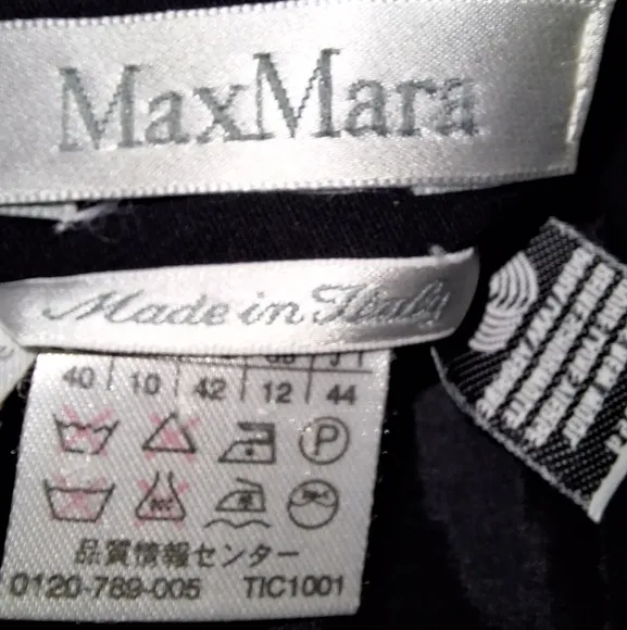 MaxMara Black Midi Pencil Skirt for Work