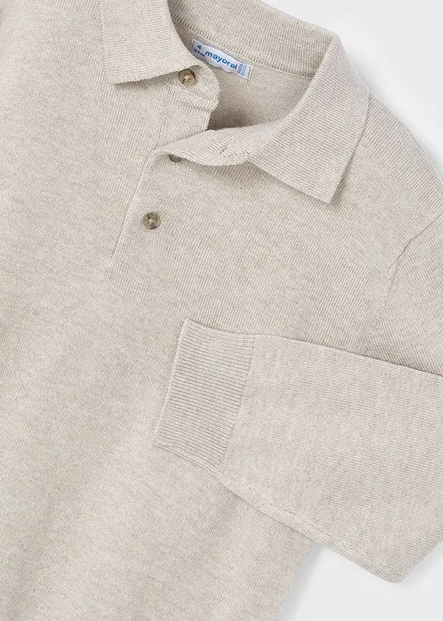Mayoral 4102 Knit Polo Shirt and 513 Navy Chino Trousers In Stock Now