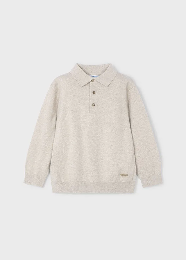 Mayoral 4102 Knit Polo Shirt and 513 Navy Chino Trousers In Stock Now