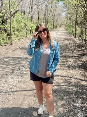 Medium Wash Denim Shirt