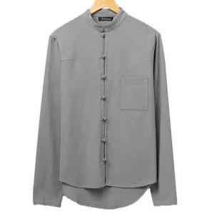 Men Chinese Button Shirt