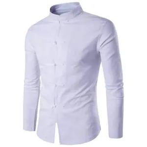 Men Linen Vintage Shirt