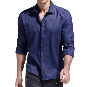 Men Pure Color Shirt