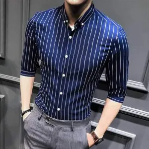 Men Striped Shirt