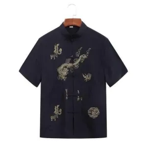 Men Tang Style Shirt