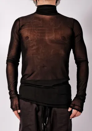 Mesh Turtleneck