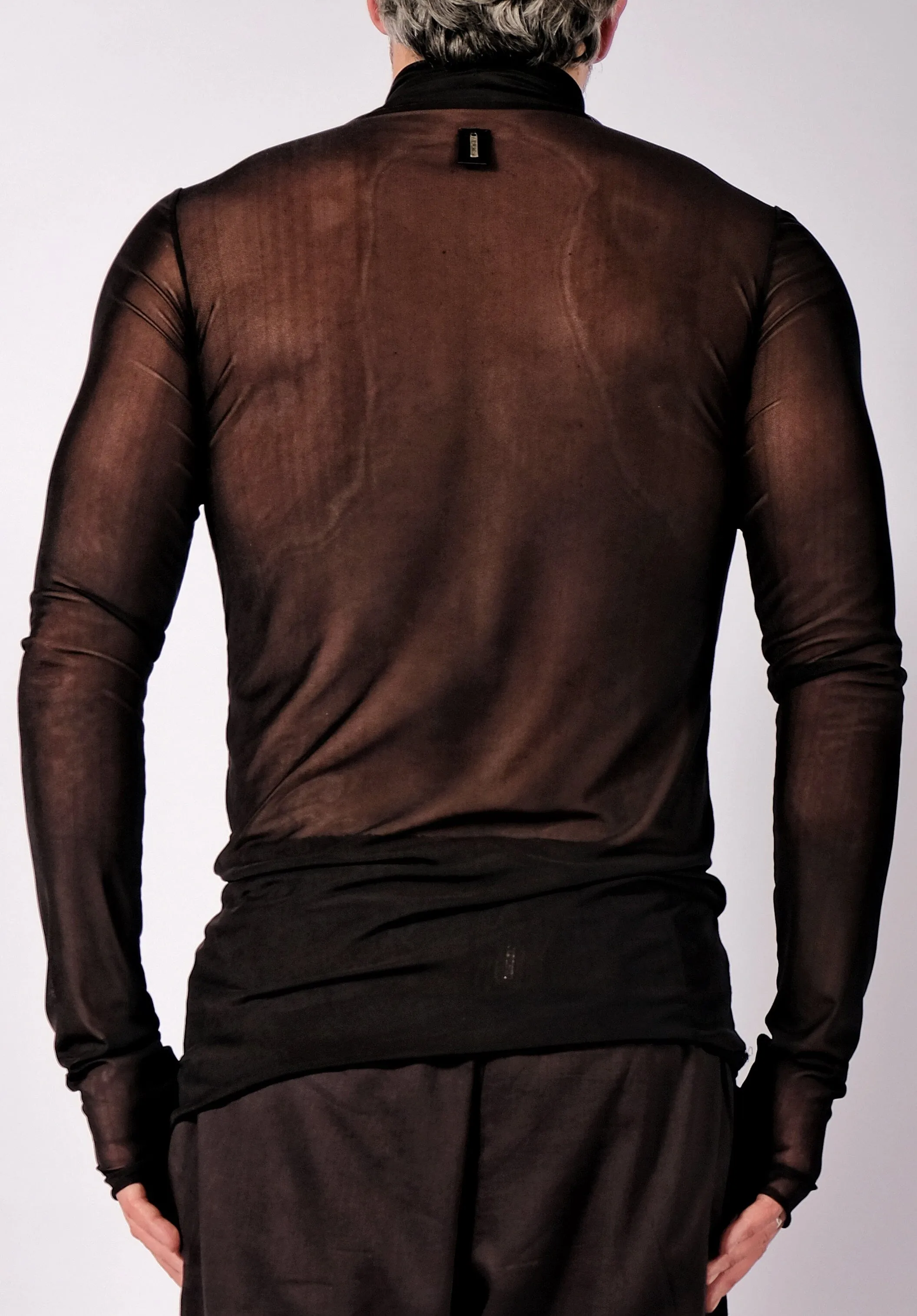 Mesh Turtleneck