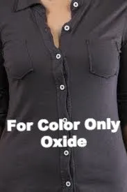Michael Stars Button Up Cropped Dream Tees Shirt | Sale