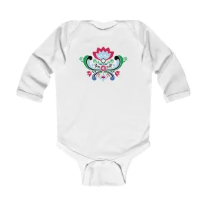 Midsummer Rosemaling Long Sleeve Bodysuit