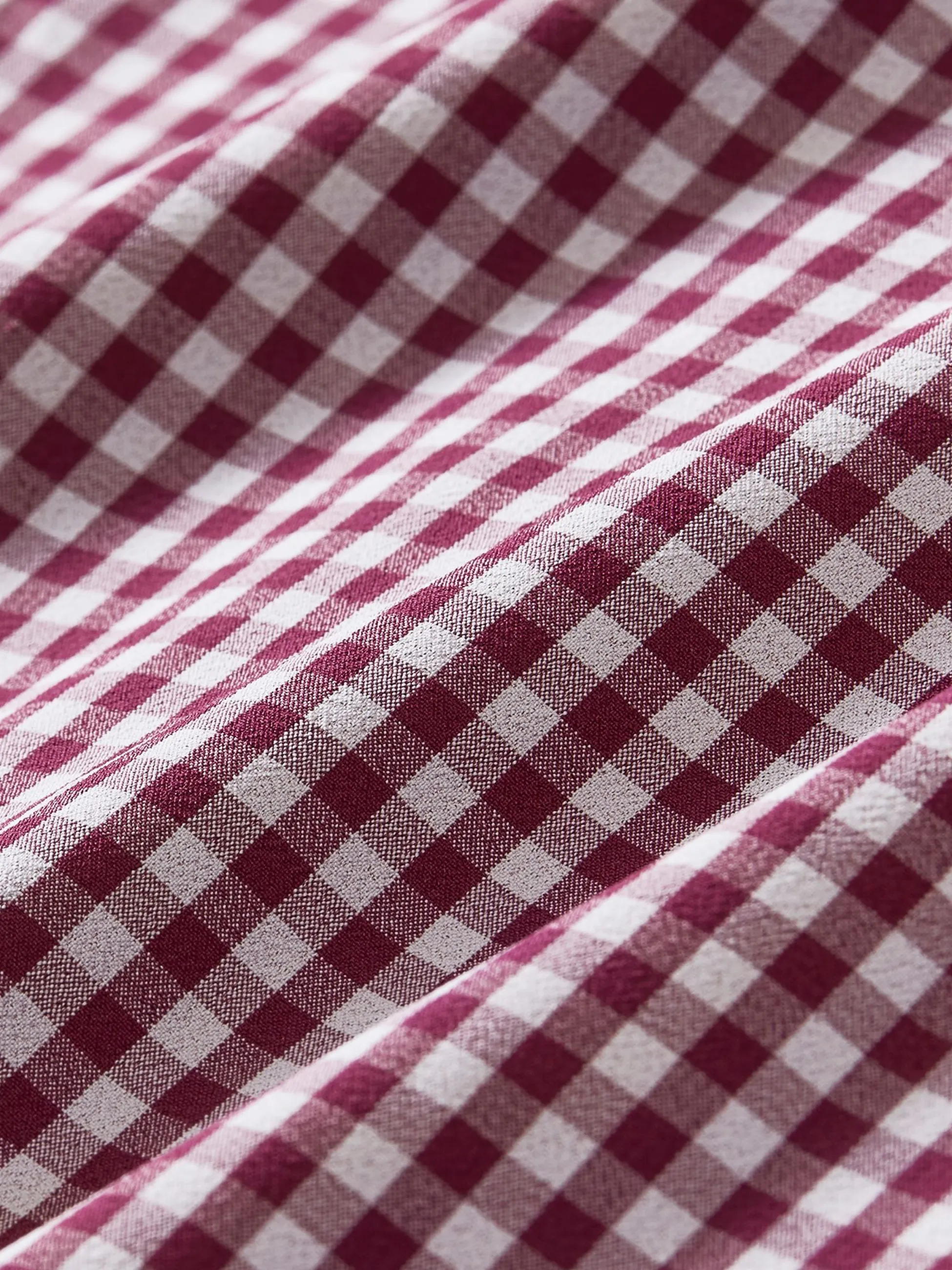 Mizzen   Main Leeward LS Dress Shirt - Garnet Gingham