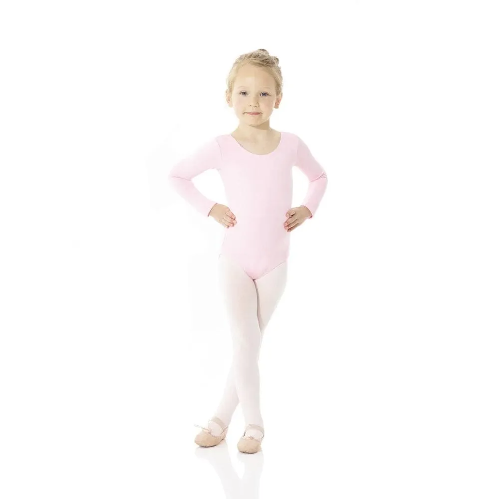 Mondor 40040 Cotton Long Sleeve Leotard - Child
