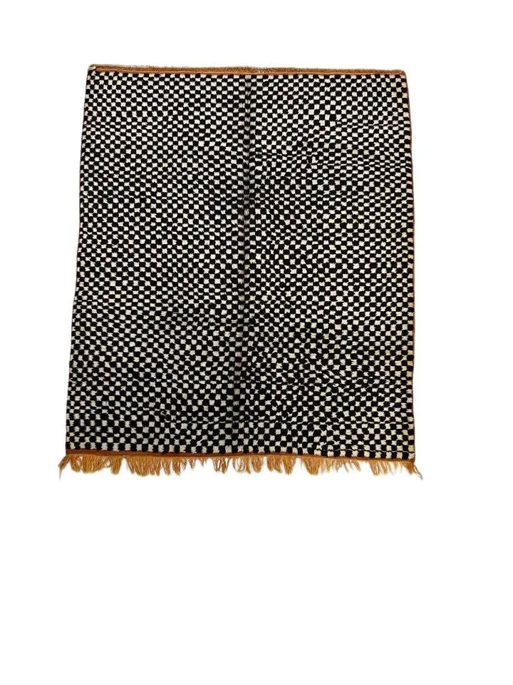 Moroccan area rug from Tazenakht, Wool and Thread, 192cm x 166cm or 6.30ft x 5.45ft