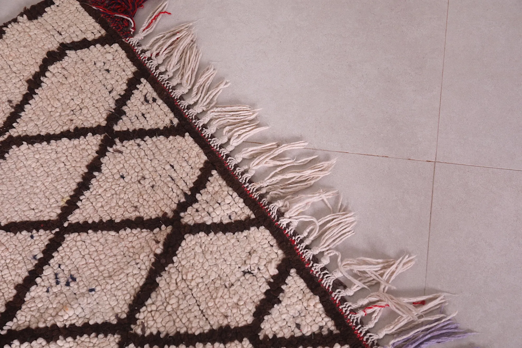 Moroccan Beni Ourain Rug – 3.3 x 6.6 ft Handwoven Wool Carpet