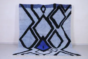 Moroccan blue rug - Contemporary handmade rug - Custom Rug