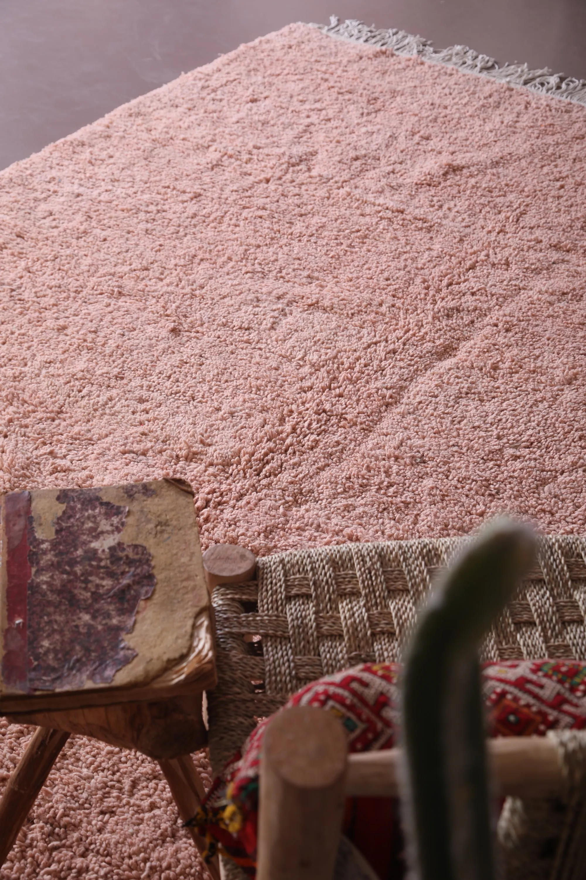 Moroccan pink rug - Handmade berber rug - Custom rug