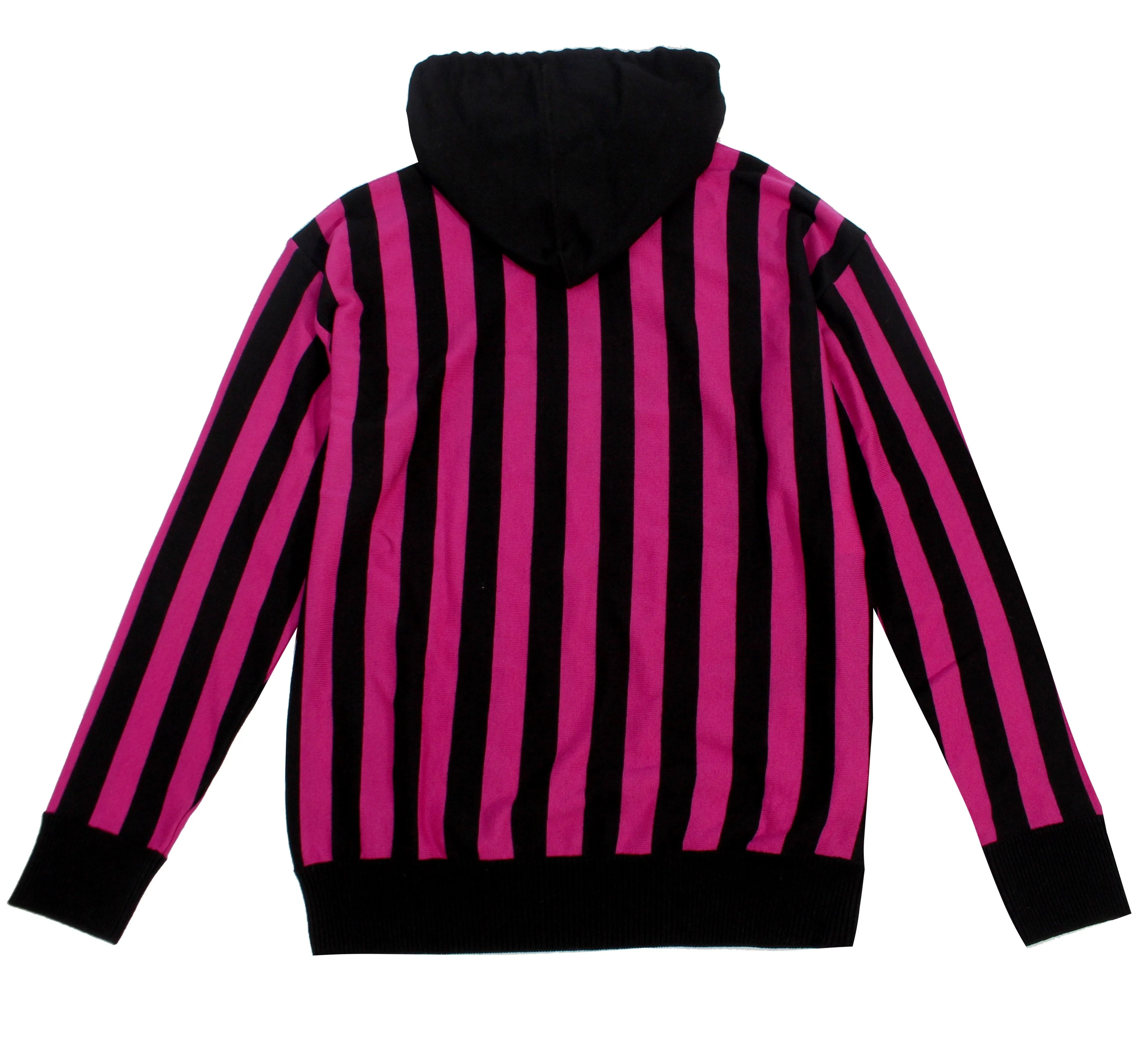 Moschino Pullover Hooded Sweater - Black & Pink