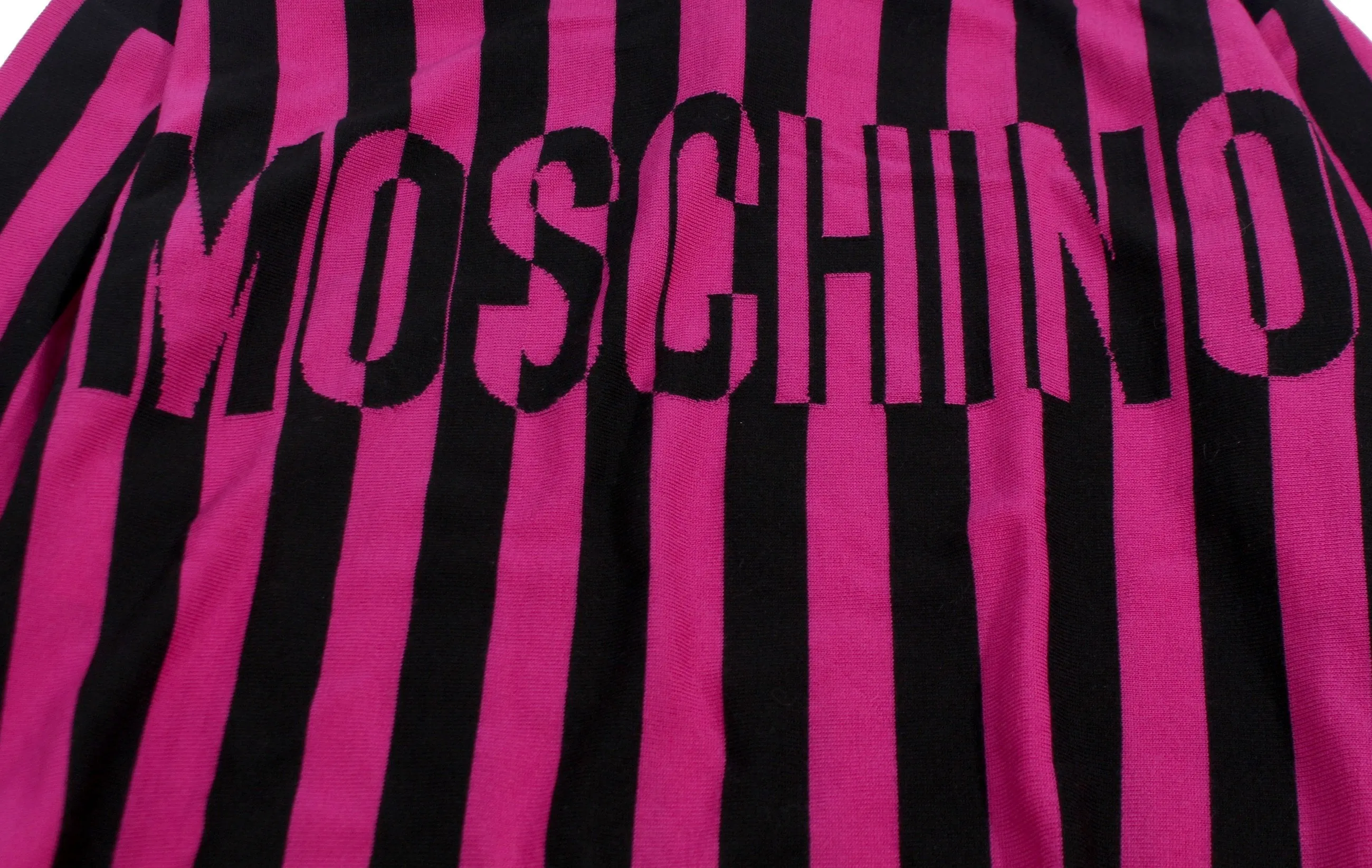 Moschino Pullover Hooded Sweater - Black & Pink