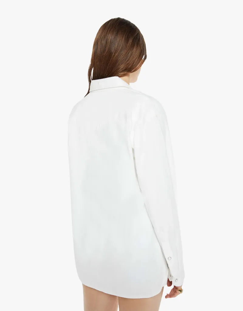 Mother The Exes and Ohs Button Up Shirt in White Noise