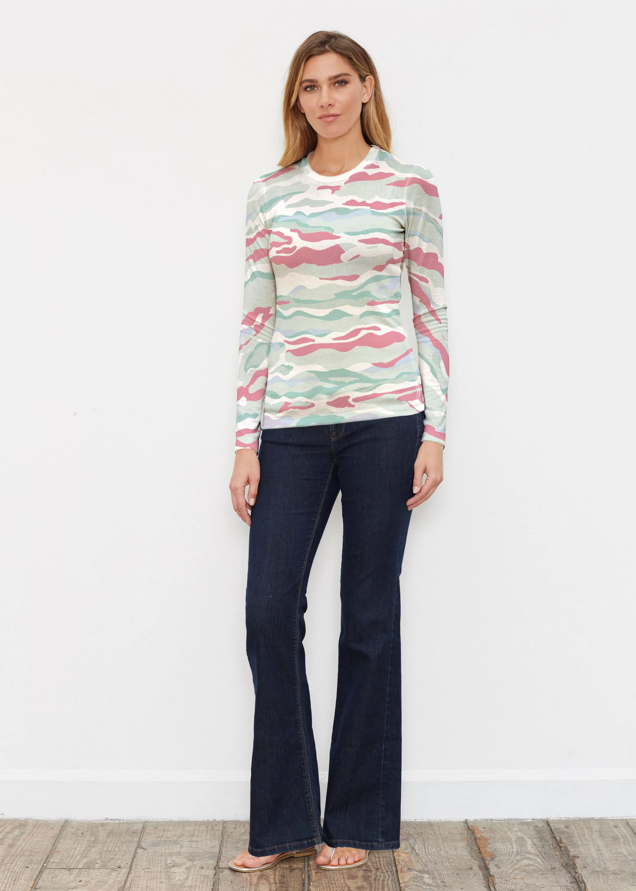 Mountain View Brick (17296) ~ Butterknit Long Sleeve Crew Top