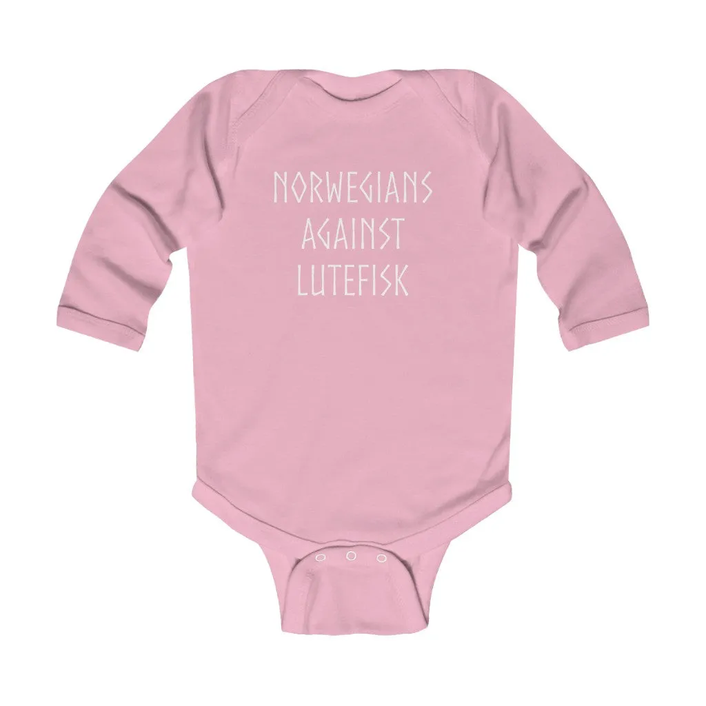 Norwegians Against Lutefisk Long Sleeve Bodysuit