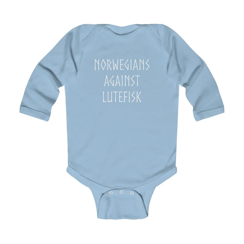 Norwegians Against Lutefisk Long Sleeve Bodysuit