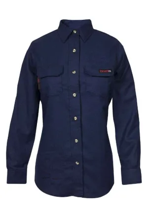 NSA Women's TECGEN Select™ FR Work Shirt in Navy - 8 Cal (TCGSSWN00116)