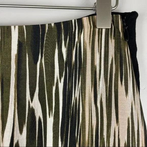 NWT DVF Emma Mikado Skirt Leopard Ikat Size 6