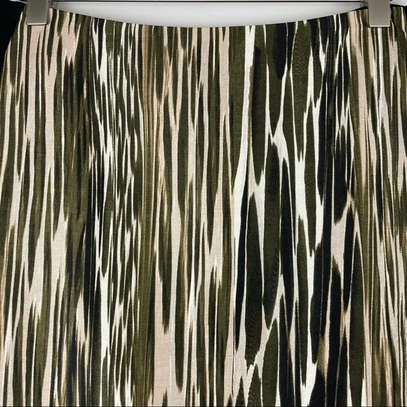 NWT DVF Emma Mikado Skirt Leopard Ikat Size 6