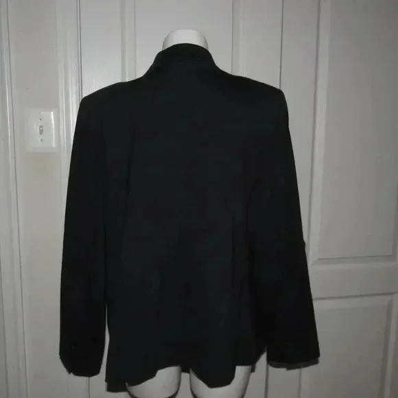 NWT LANE BRYANT Ponte Work Career Black Jacket Plus Size 26