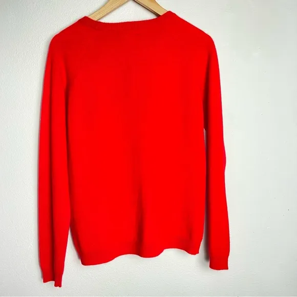 NWT PHILOSOPHY Cashmere ‘Love’ Sweater | Strawberry Red | Long Sleeve | Size M