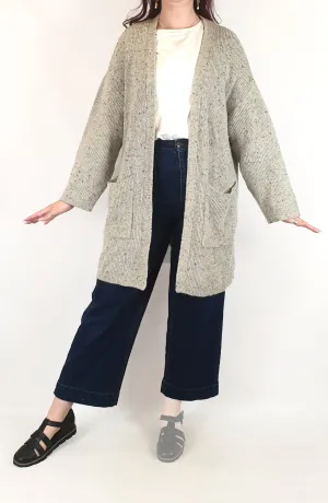 Obus grey wool blend top size 3, best fits 12-14