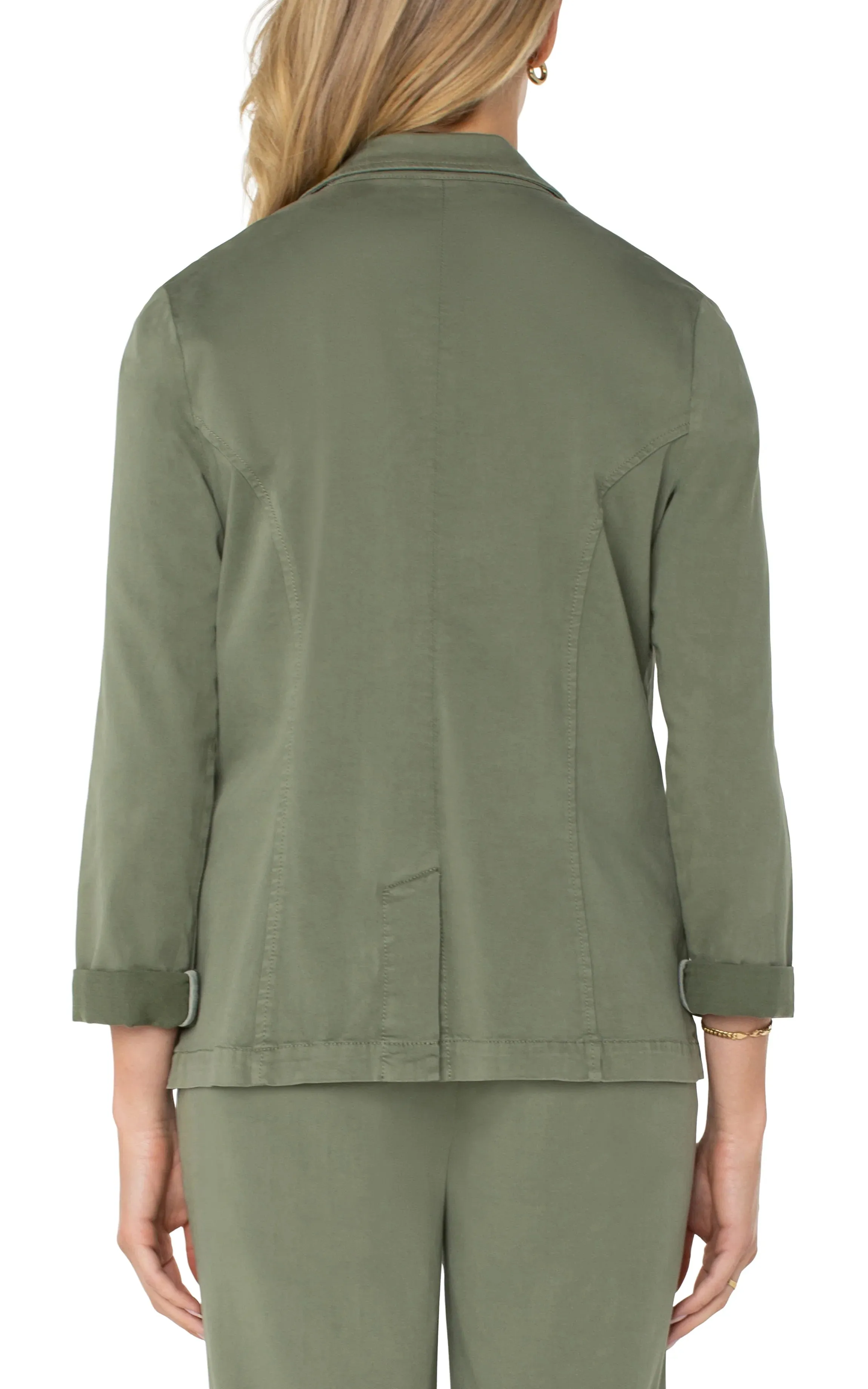 Olive Fitted Blazer
