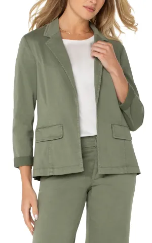 Olive Fitted Blazer