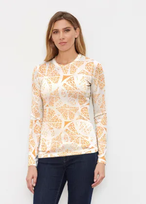 Orange Citrus (7862) ~ Butterknit Long Sleeve Crew Top