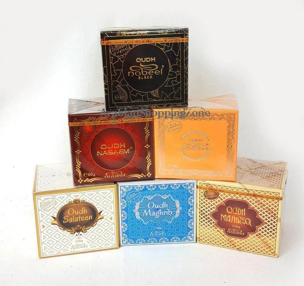 Oudh Nabeel UAE Incense Bakhoor Arabic Oud Fragrance 60g