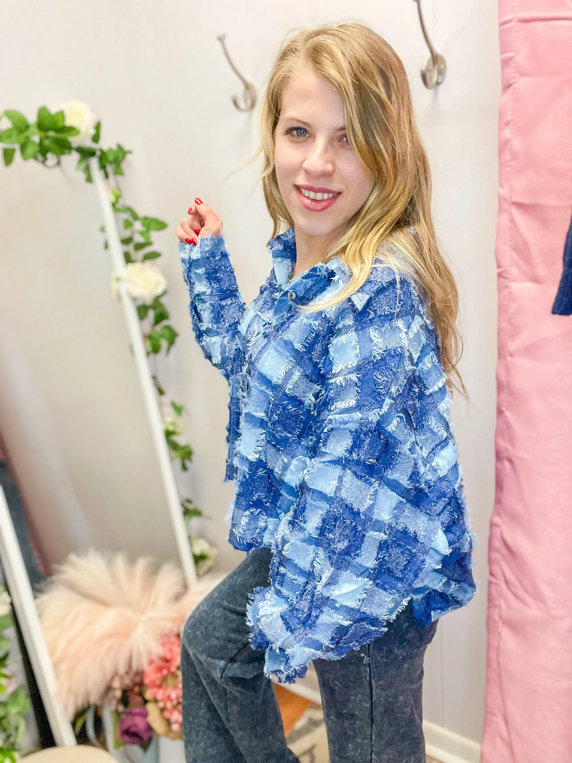 Patch Run Button Up Shacket