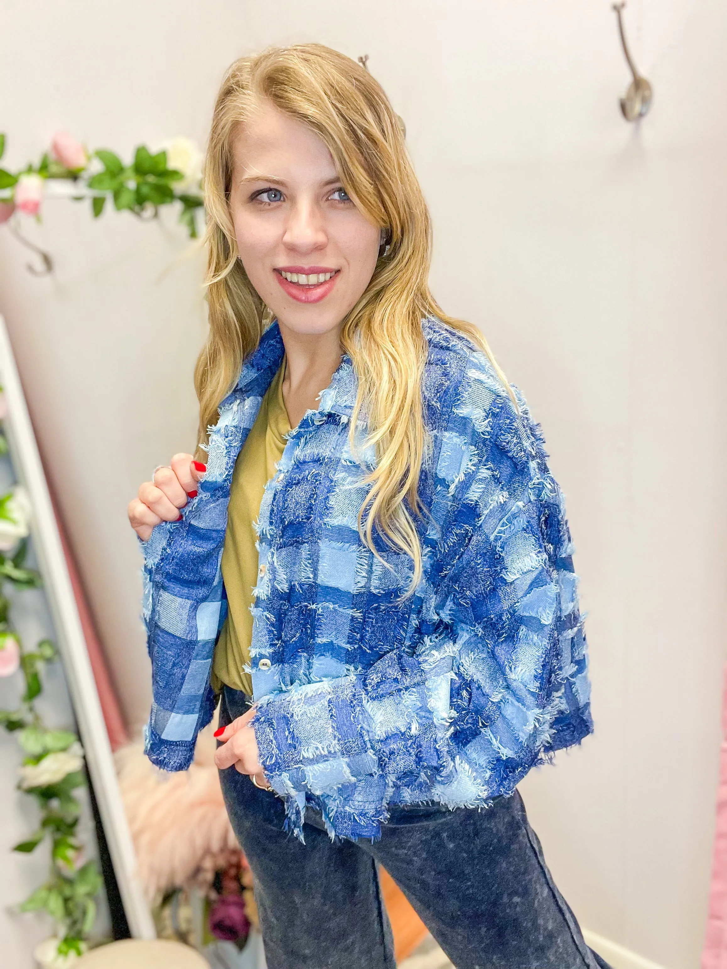 Patch Run Button Up Shacket