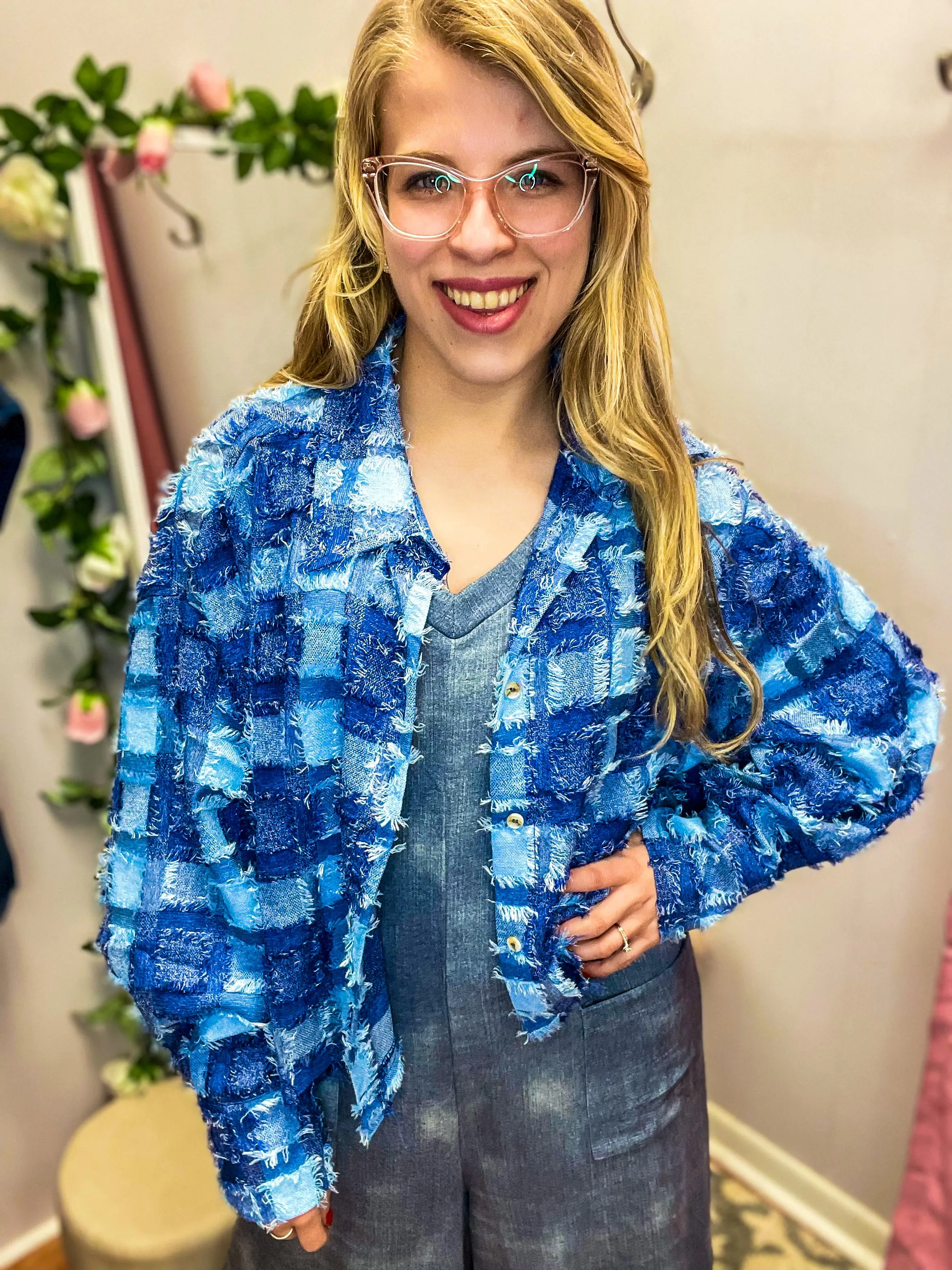 Patch Run Button Up Shacket
