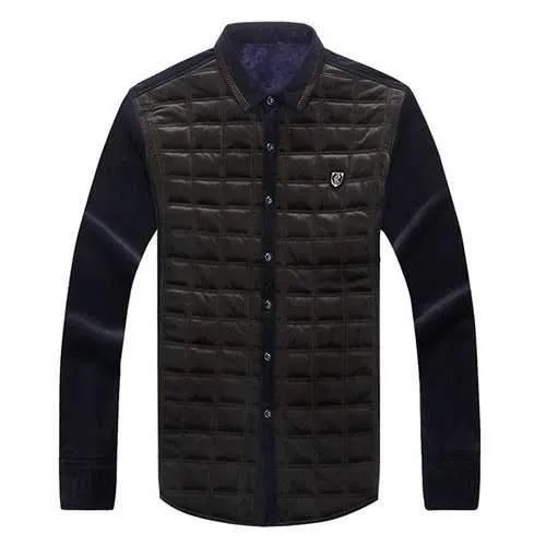 Patchwork Inside Extra Fleece Shirt