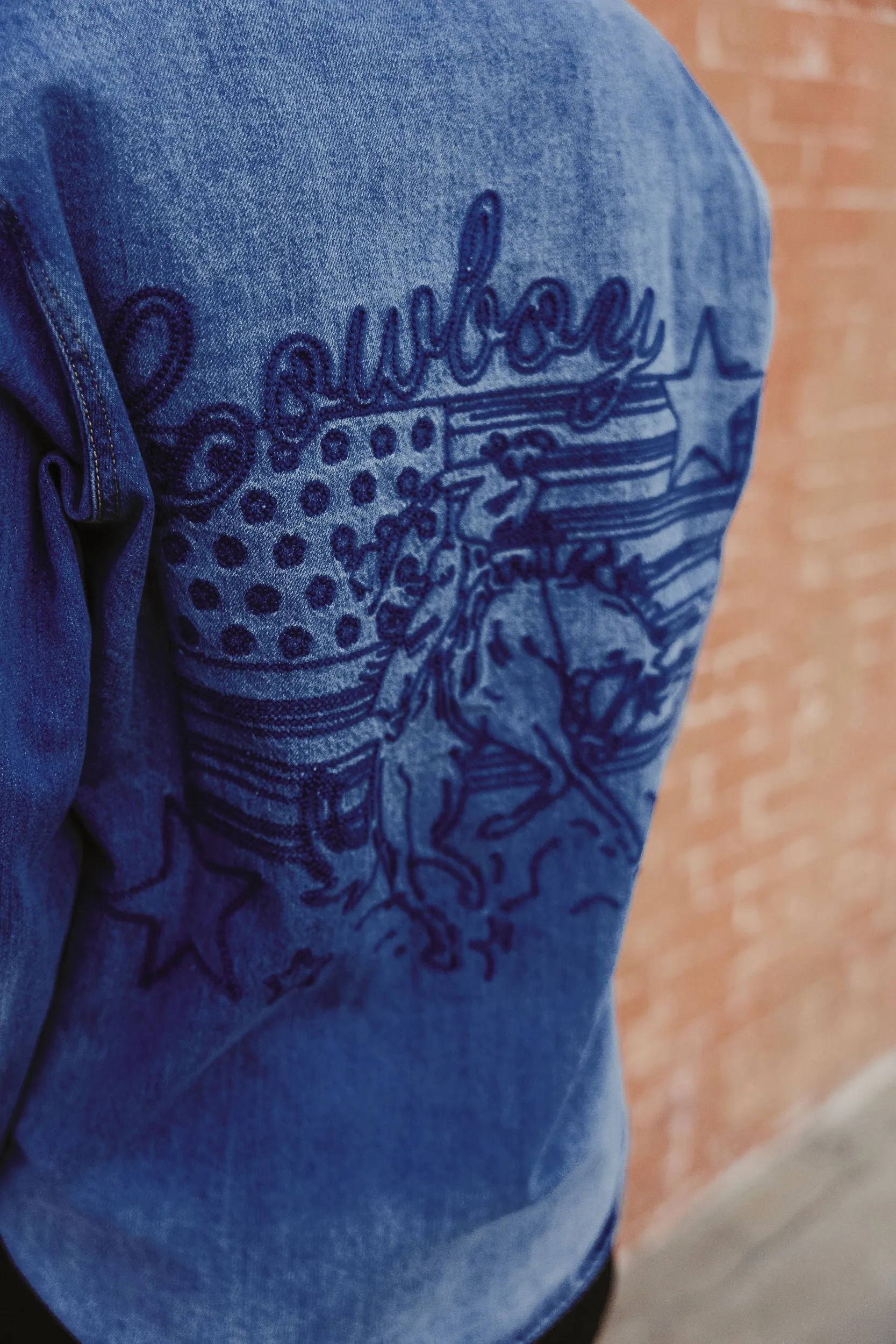Patriotic Cowboy Button Up