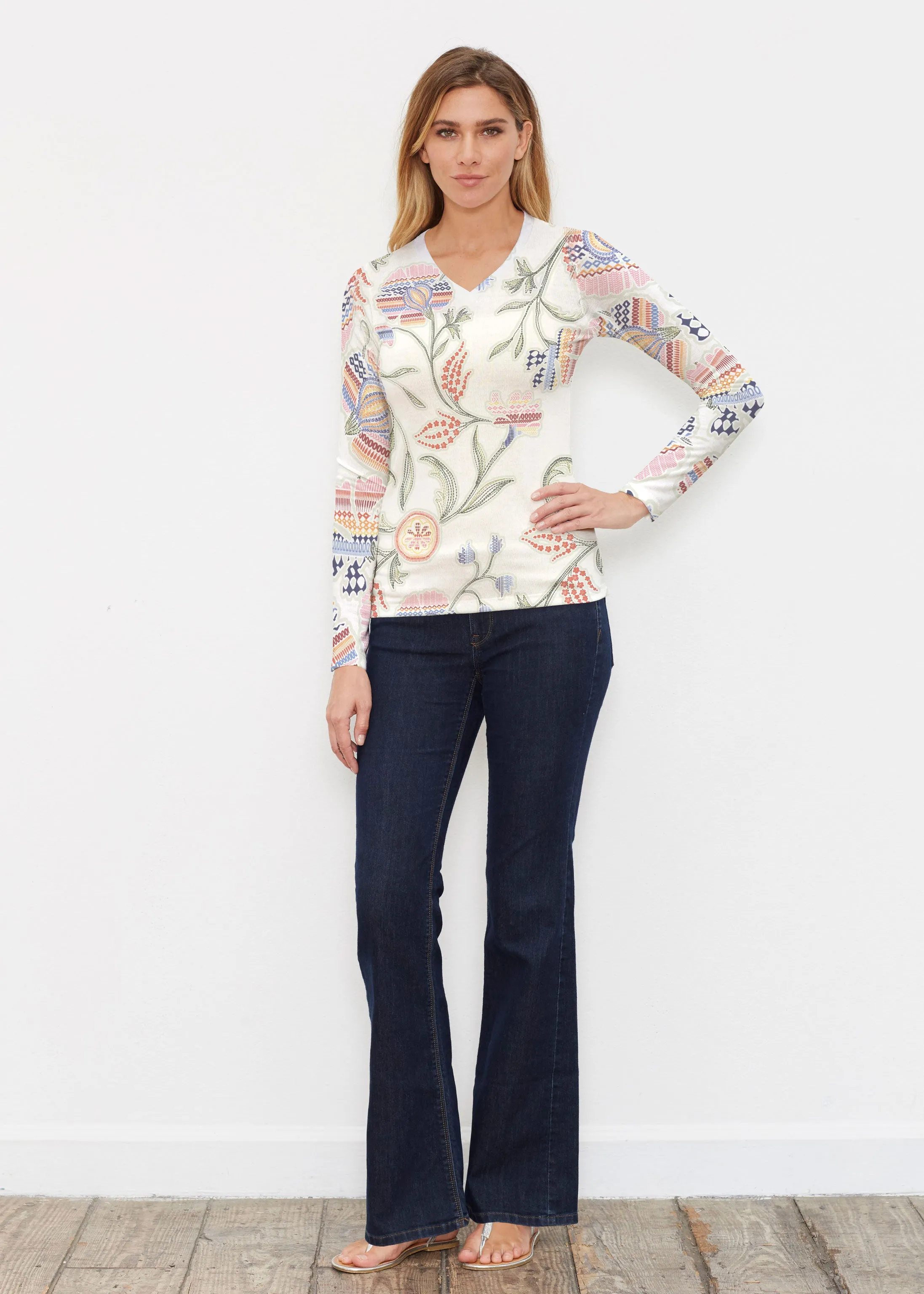 Patterns at Play (7806) ~ Butterknit Long Sleeve V-Neck Top